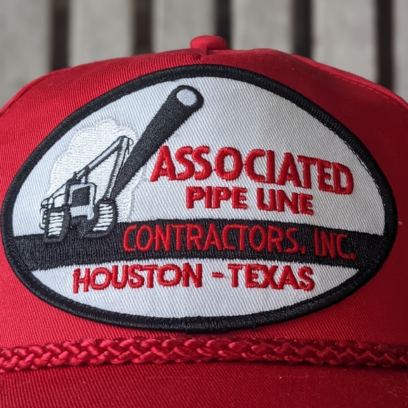 Executive Toys Associated Pipe Line Contractors Retro Snapback Hat NWOT - Picture 2 of 8